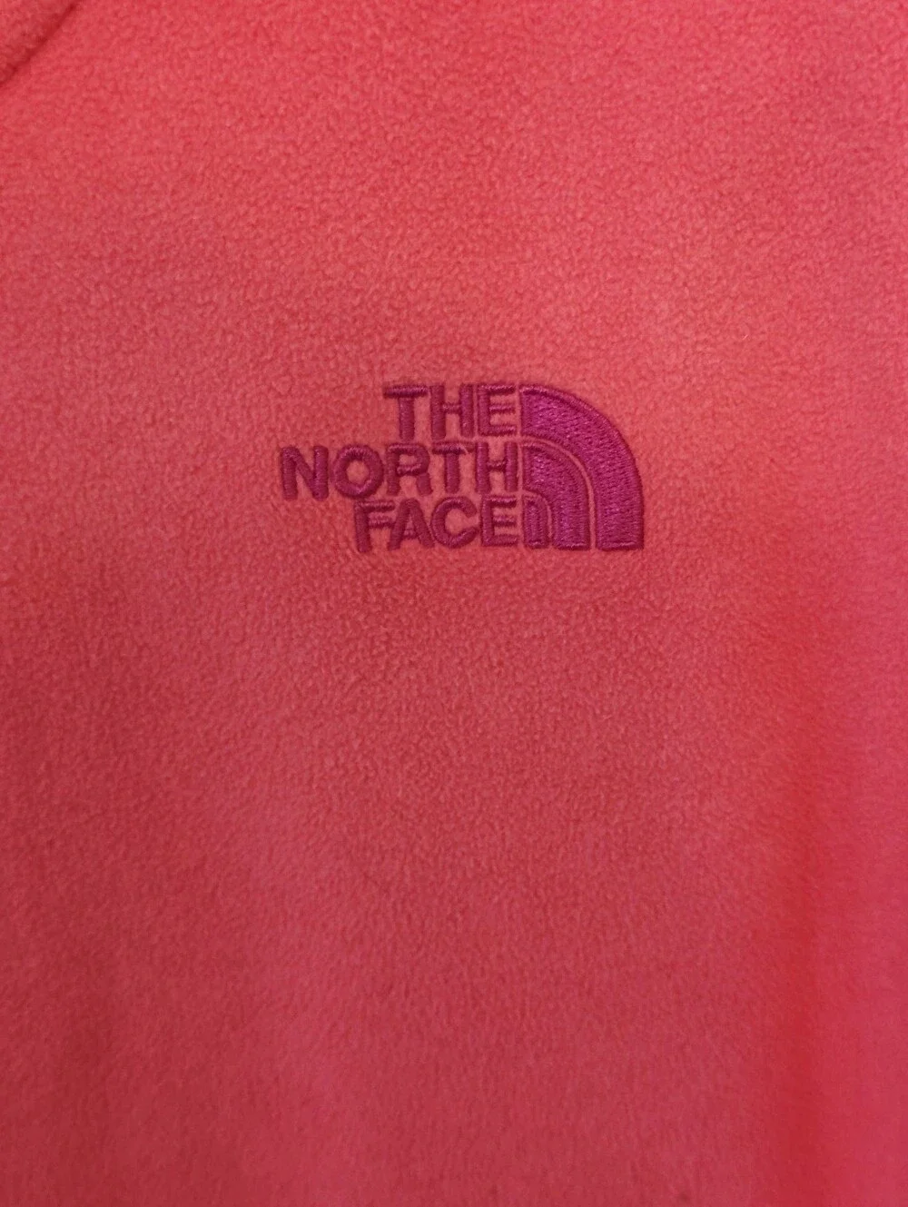The North Face Fleece Jacket Large Red Orange
